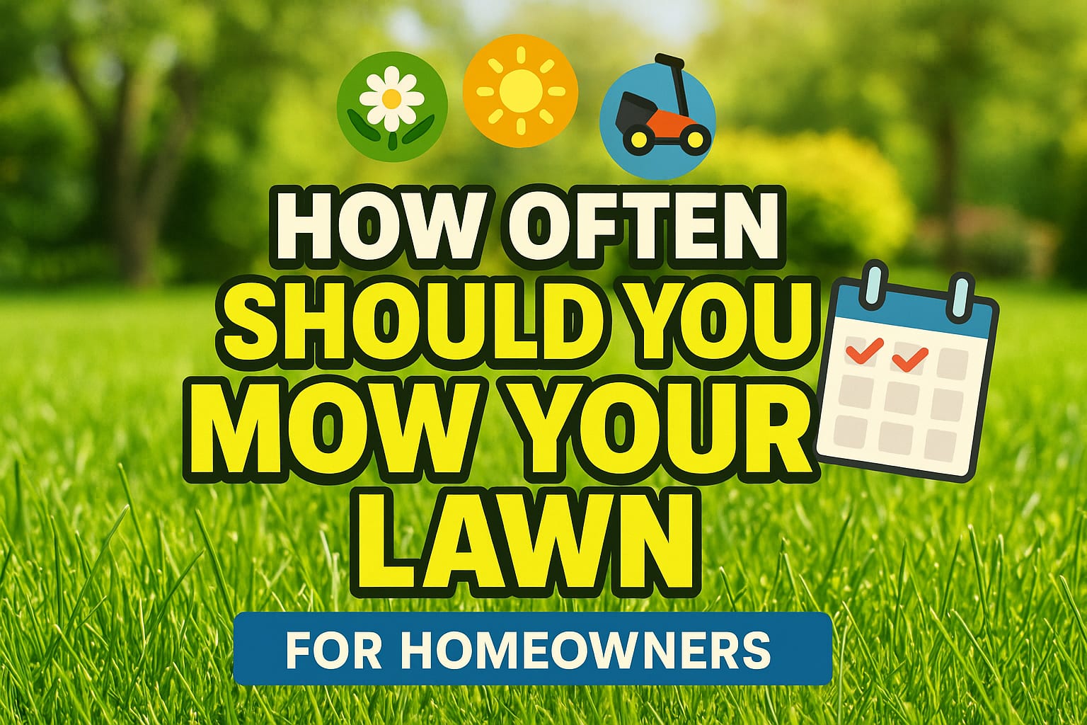 How Often Should You Mow Your Lawn - lawn care blog header image