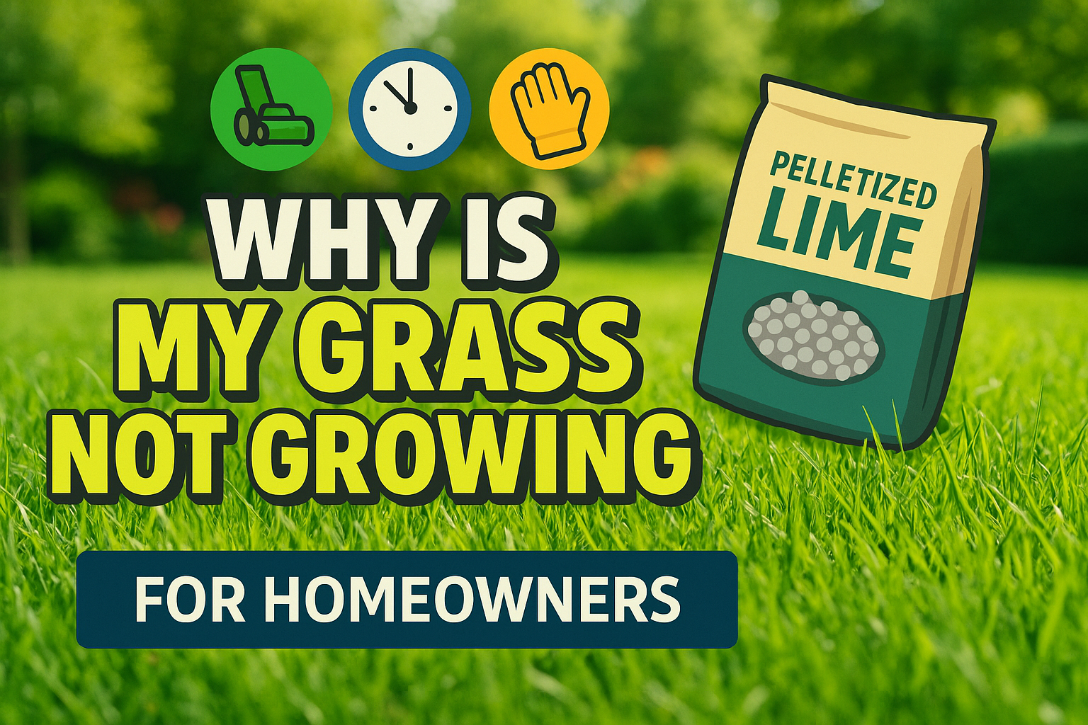 Why Is My Grass Not Growing - lawn care blog header image