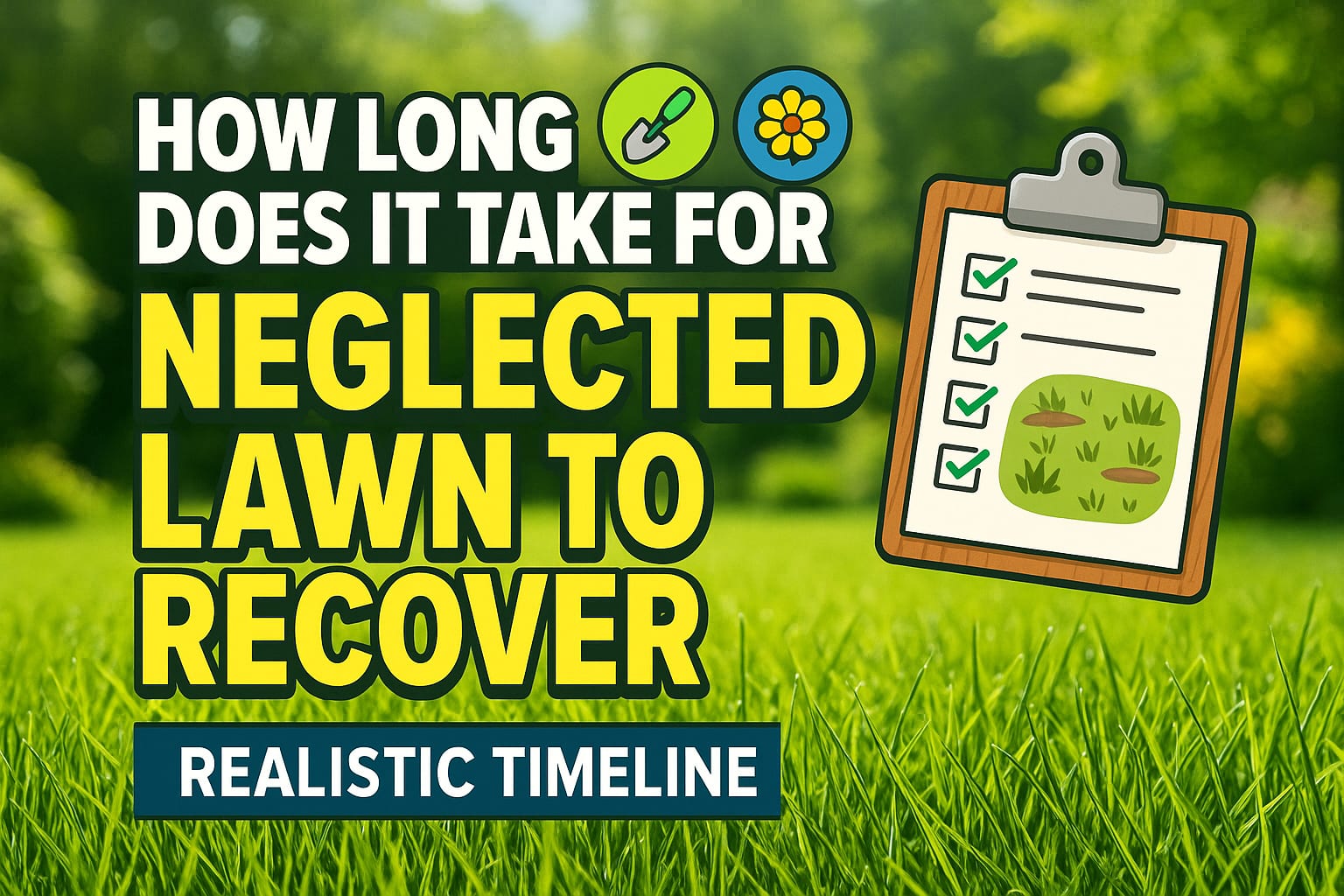 How Long Does It Take for a Neglected Lawn to Recover? Realistic Timeline - lawn care blog header image
