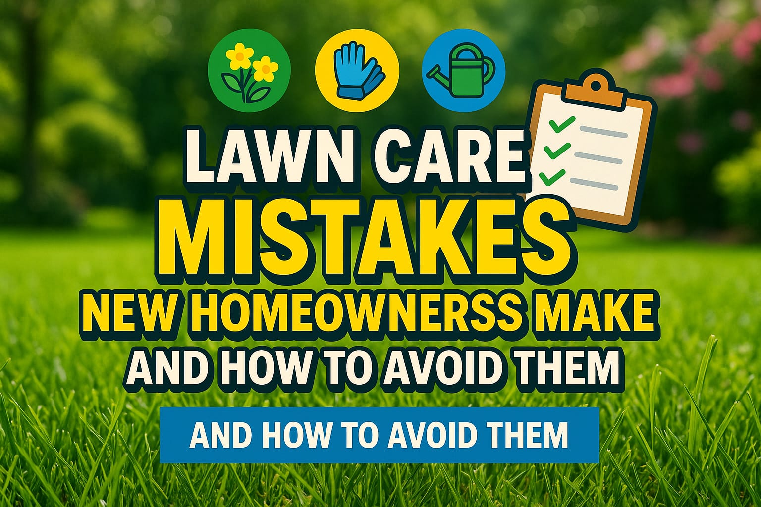 Lawn Care Mistakes New Homeowners Make (and How to Avoid Them) - lawn care blog header image