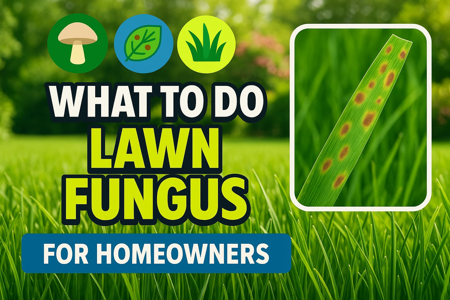 What To Do About Lawn Fungus - lawn care blog header image