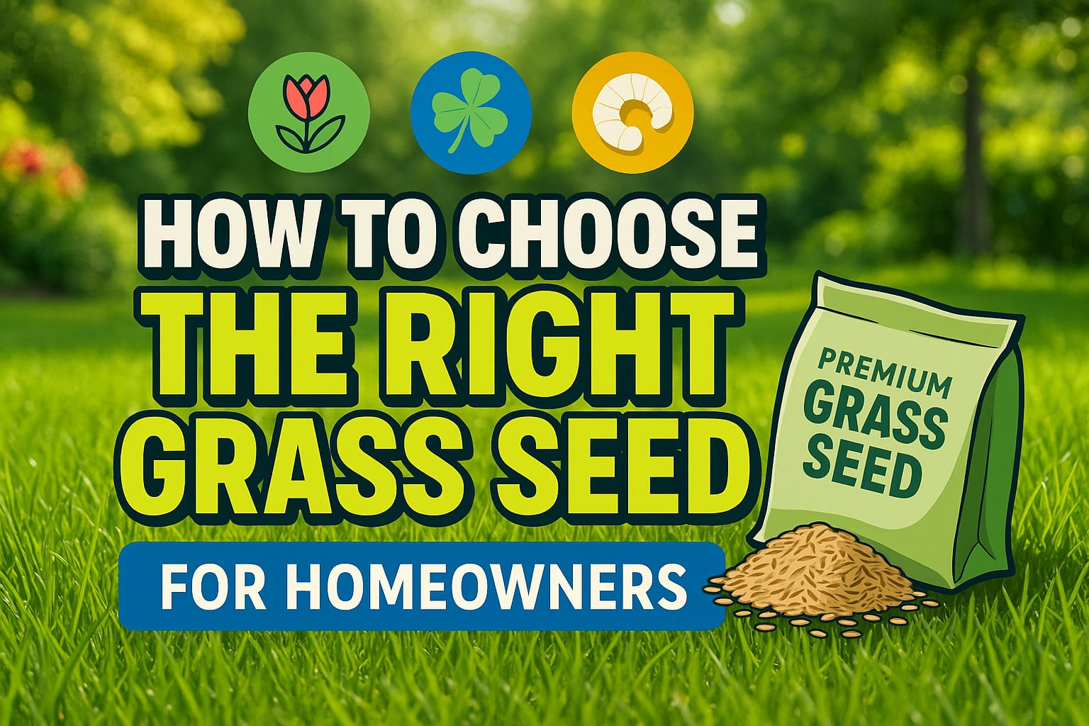 How To Choose The Right Grass Seed - lawn care blog header image