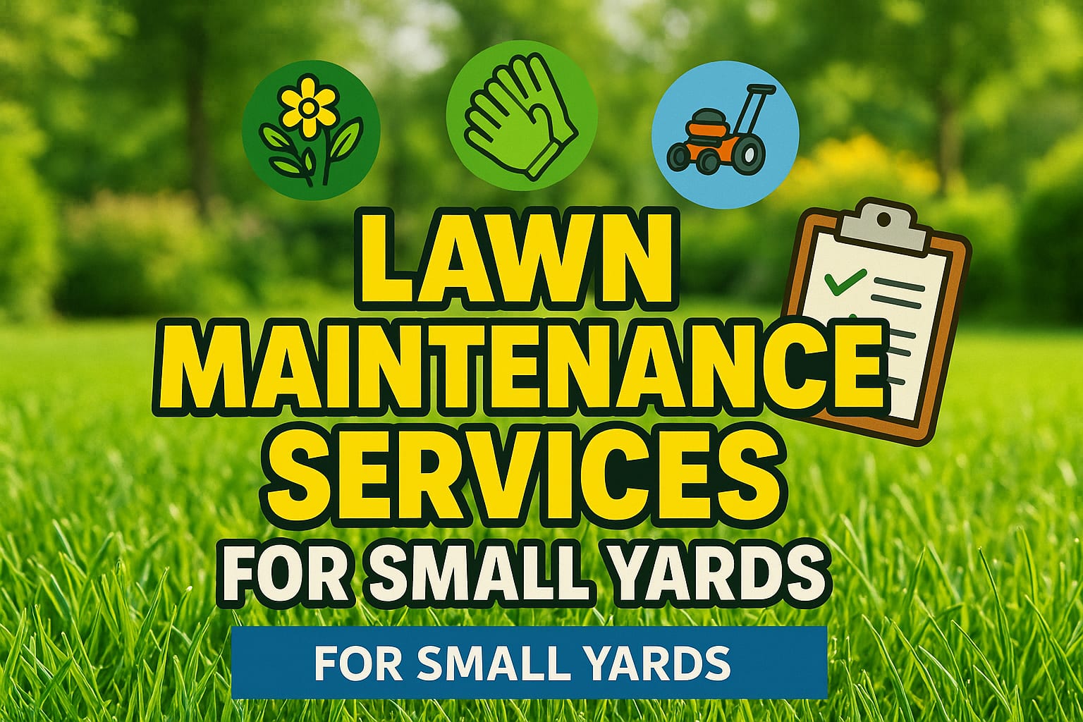 Lawn Maintenance Services For Small Yards - lawn care blog header image