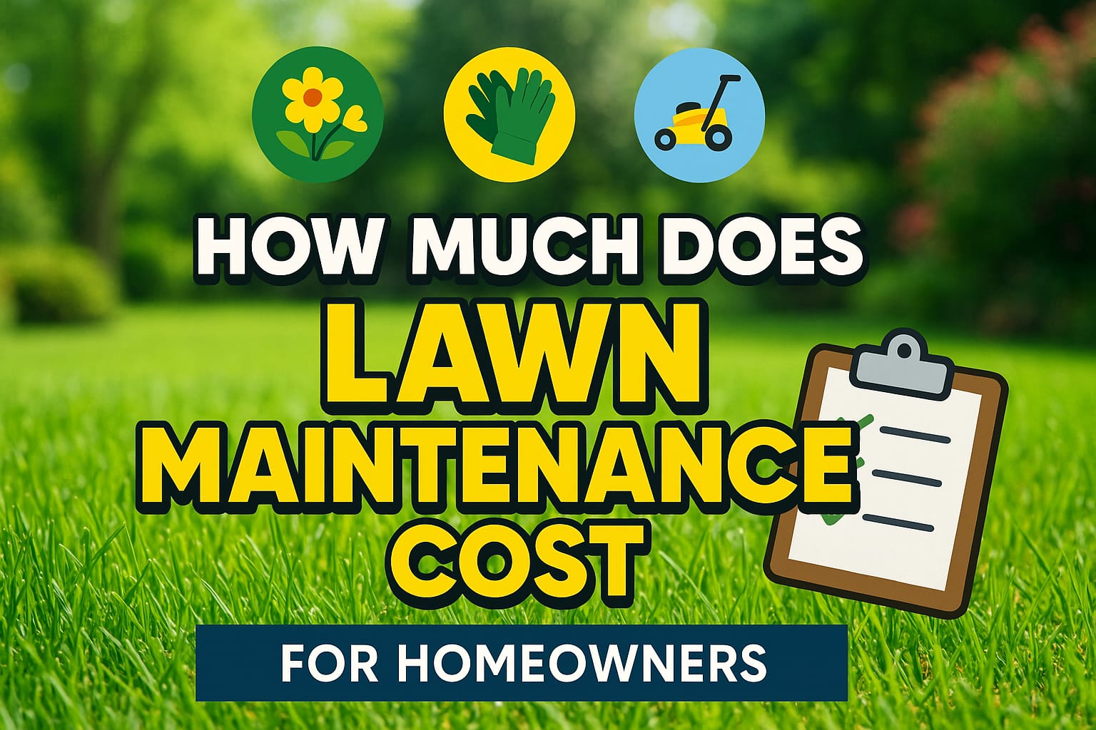 How Much Does Lawn Maintenance Cost - lawn care blog header image