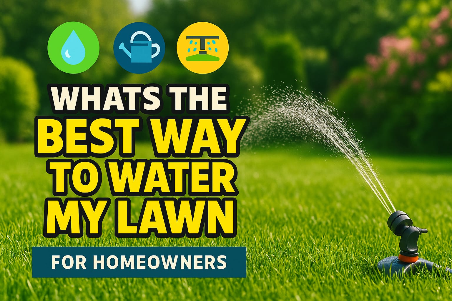 What'S The Best Way To Water My Lawn - lawn care blog header image