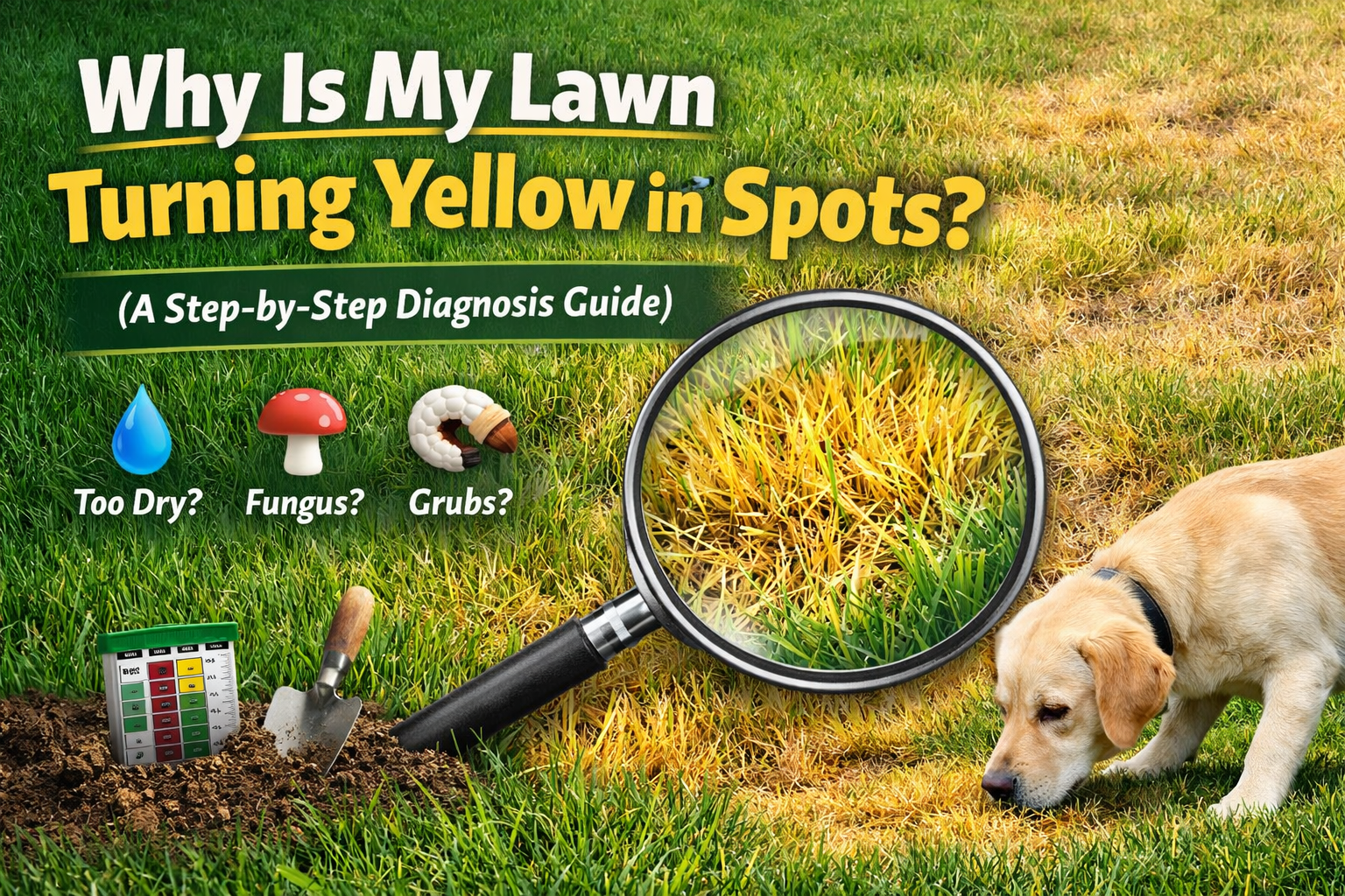 Why Is My Lawn Turning Yellow in Spots? (A Step-by-Step Diagnosis Guide)