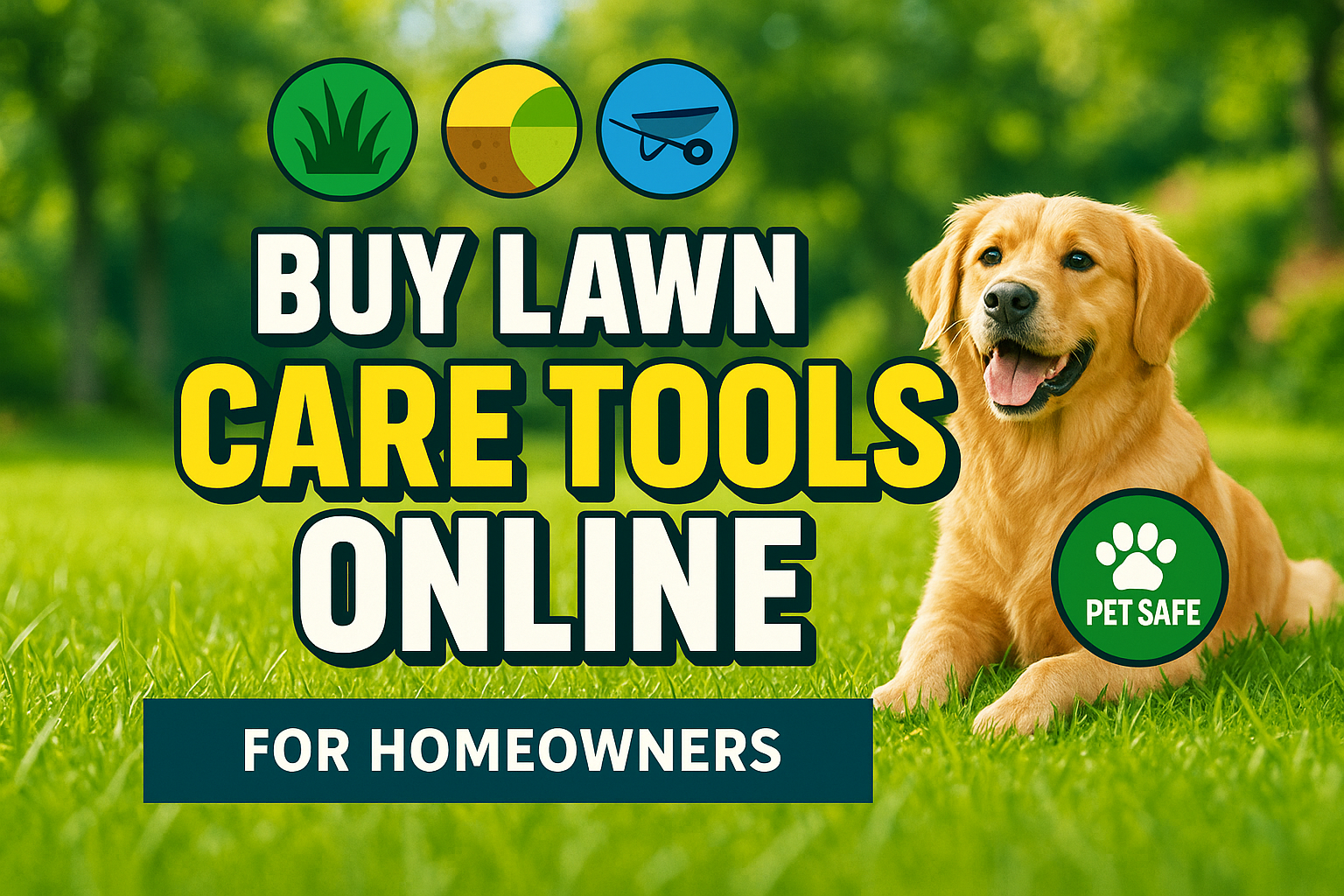 Buy Lawn Care Tools Online - lawn care blog header image