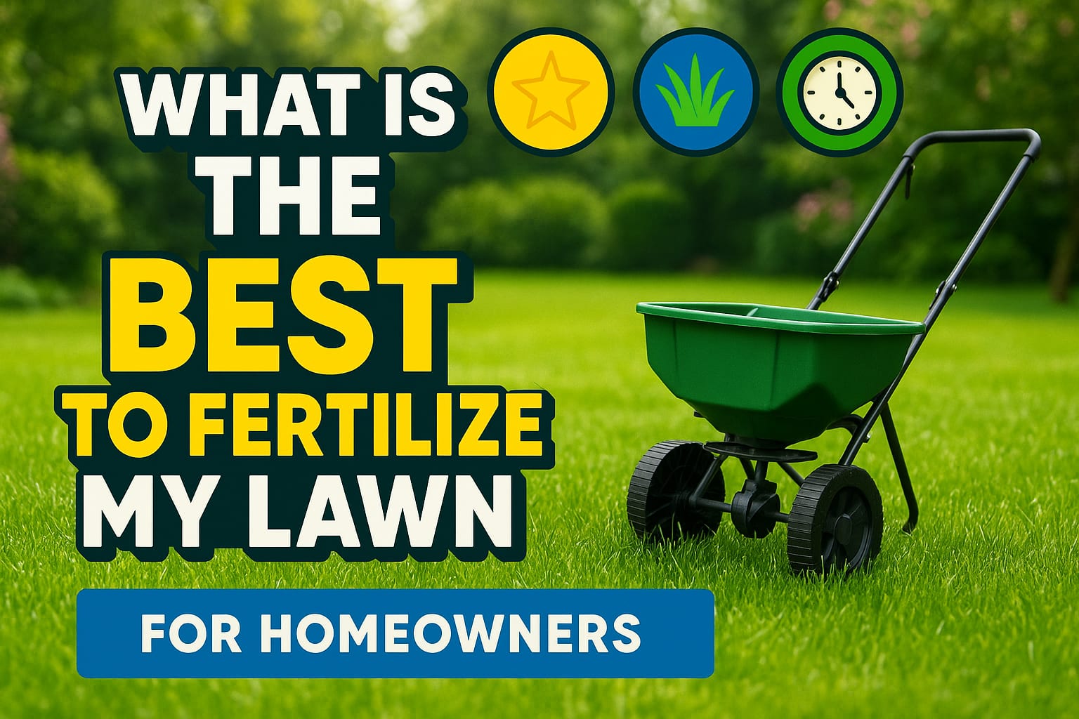 What Is The Best Time To Fertilize My Lawn - lawn care blog header image