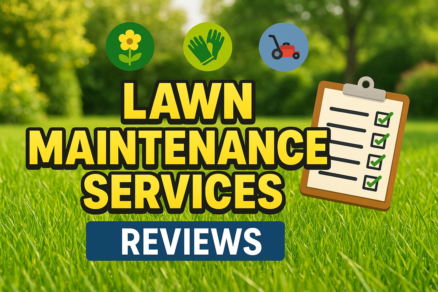 Lawn Maintenance Services Reviews - lawn care blog header image