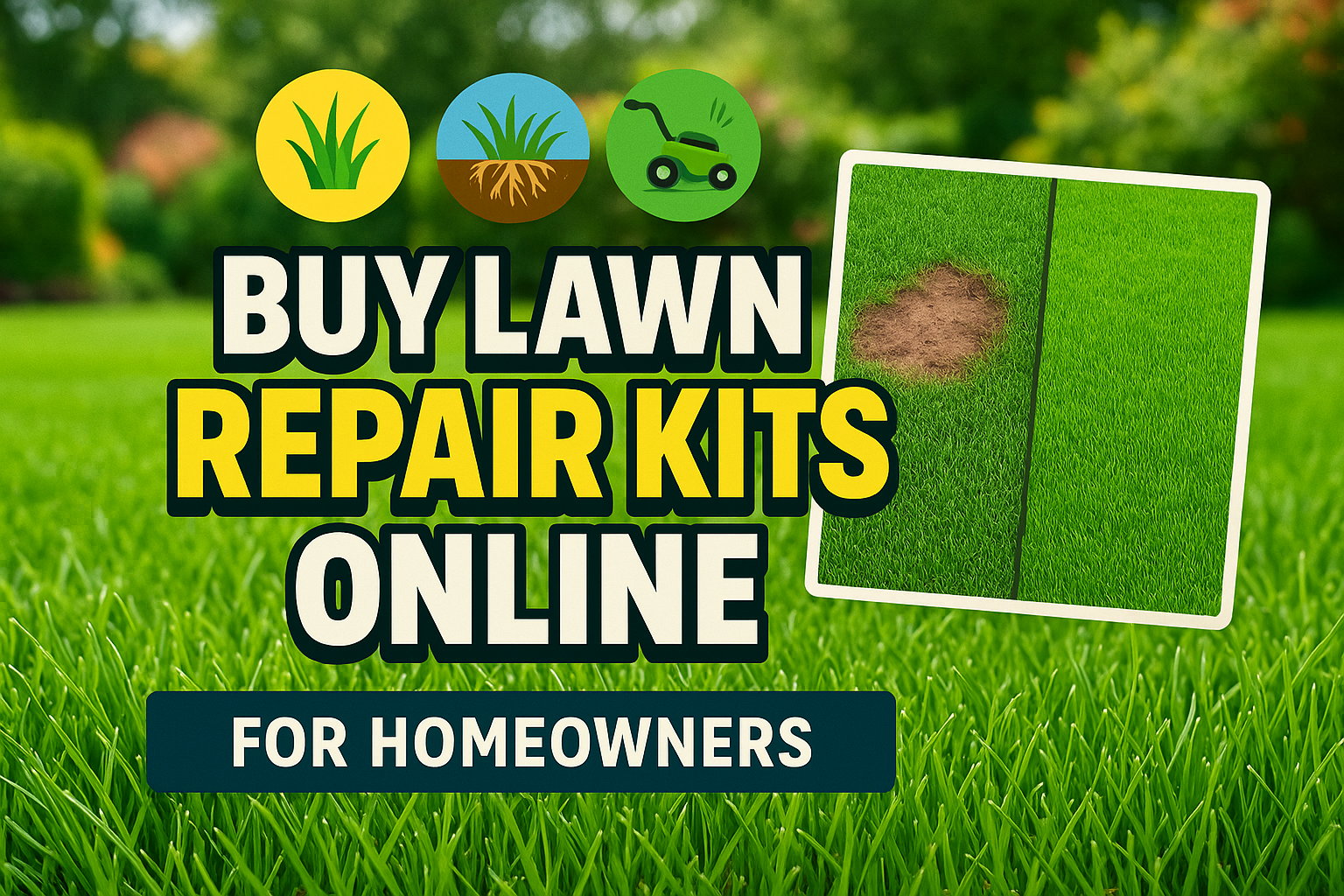 Buy Lawn Repair Kits Online - lawn care blog header image