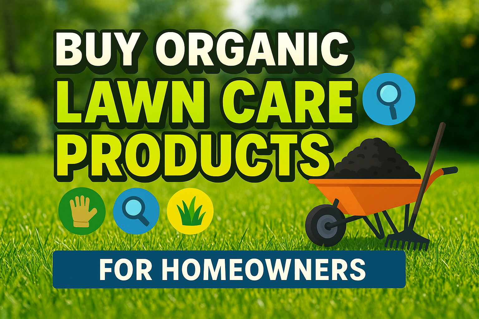Buy Organic Lawn Care Products - lawn care blog header image