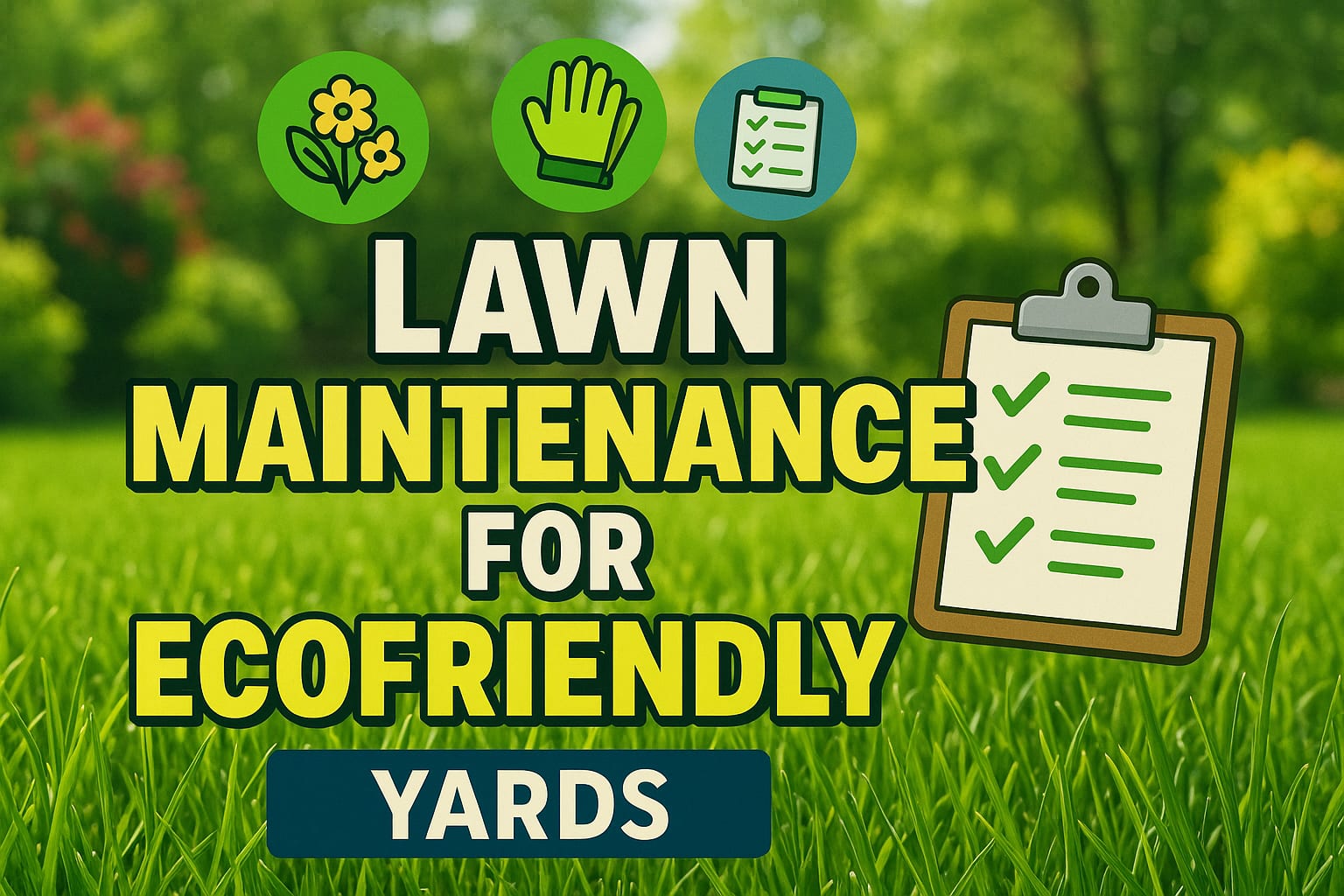 Lawn Maintenance For Eco-Friendly Yards - lawn care blog header image