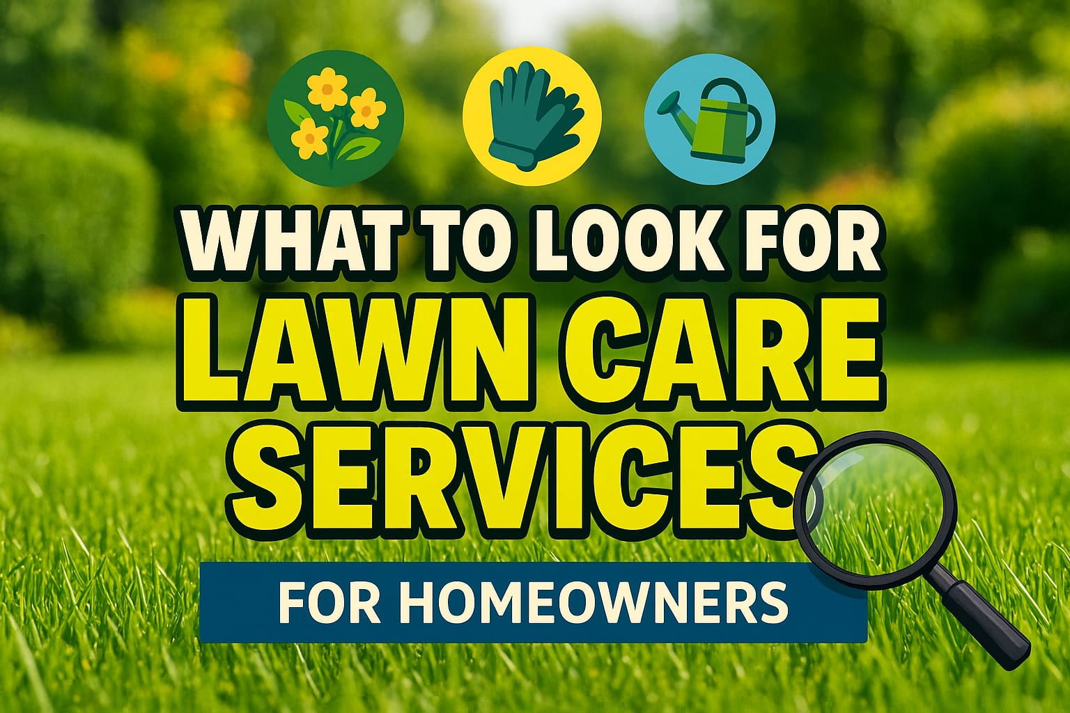 What To Look For In Lawn Care Services - lawn care blog header image