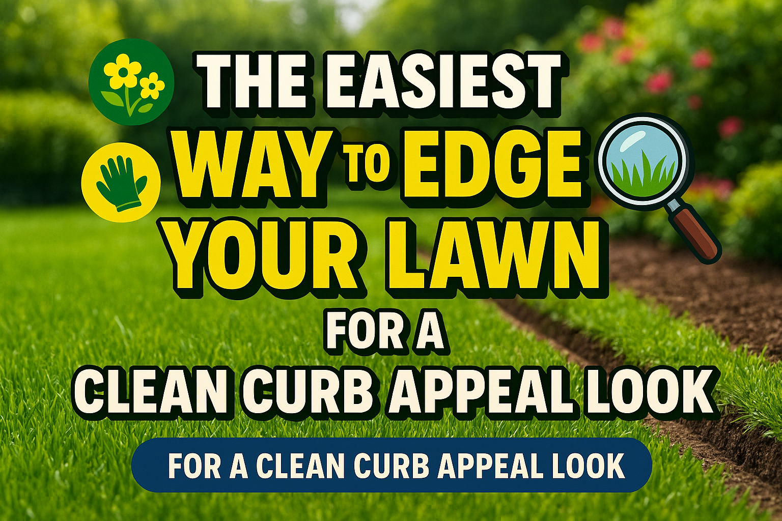 The Easiest Way to Edge Your Lawn for a Clean Curb Appeal Look - lawn care blog header image
