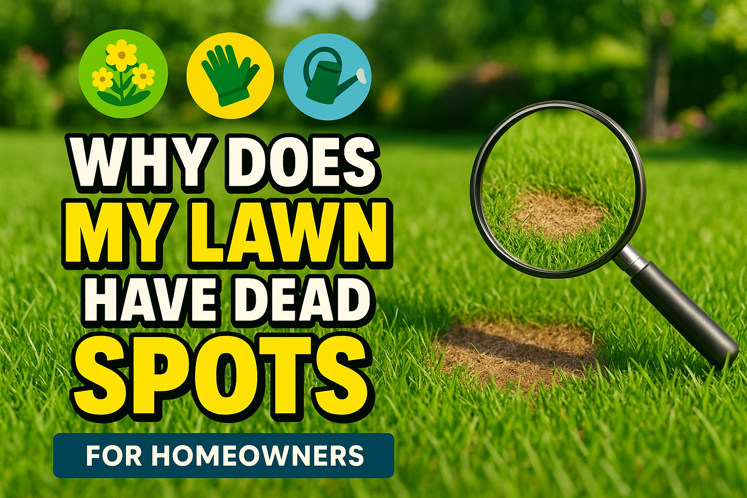 Why Does My Lawn Have Dead Spots - lawn care blog header image