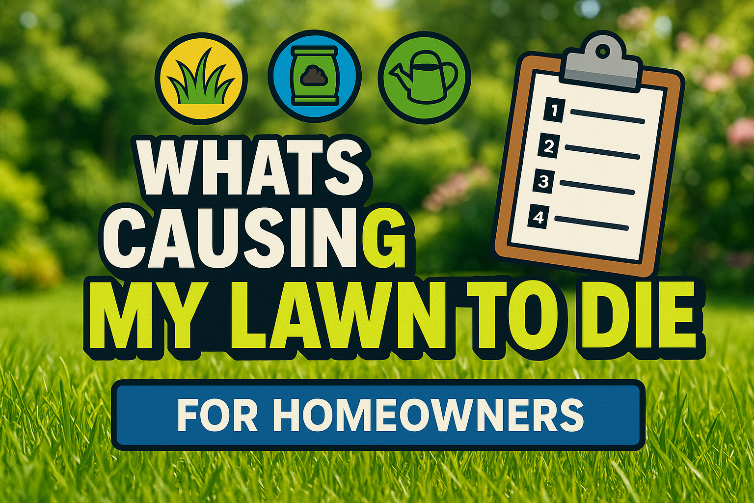 What'S Causing My Lawn To Die - lawn care blog header image