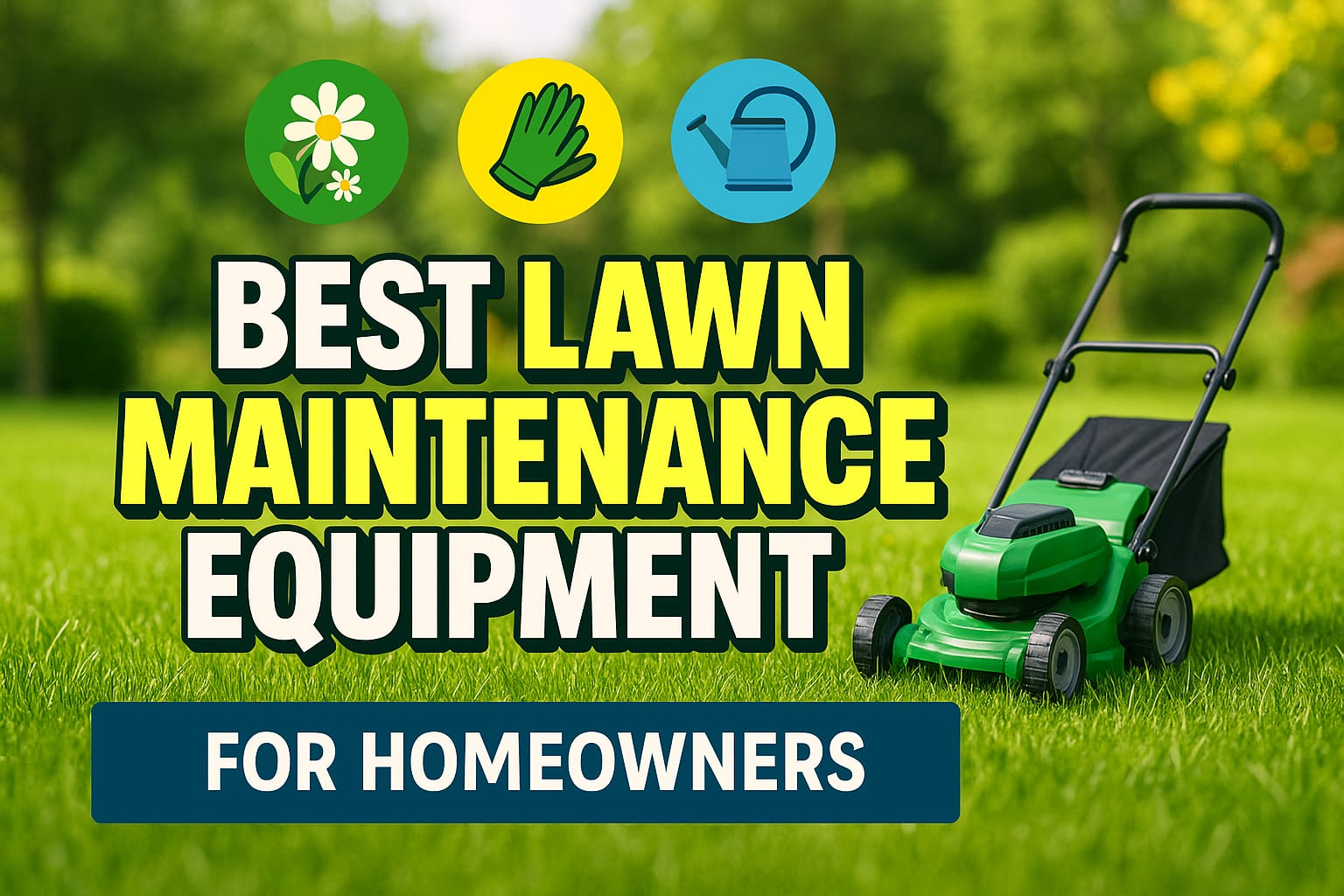 Best Lawn Maintenance Equipment For Homeowners - lawn care blog header image
