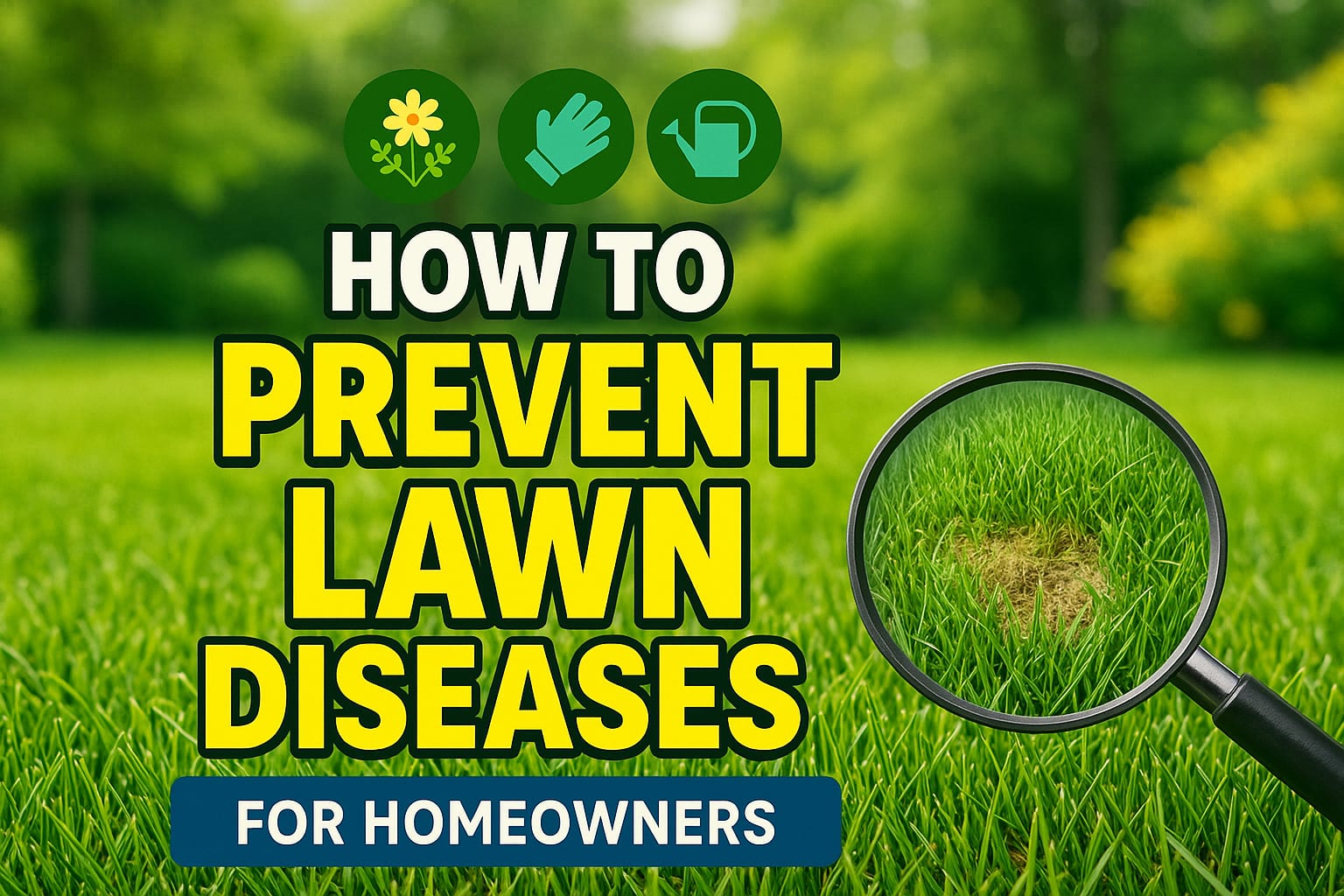 How To Prevent Lawn Diseases - lawn care blog header image
