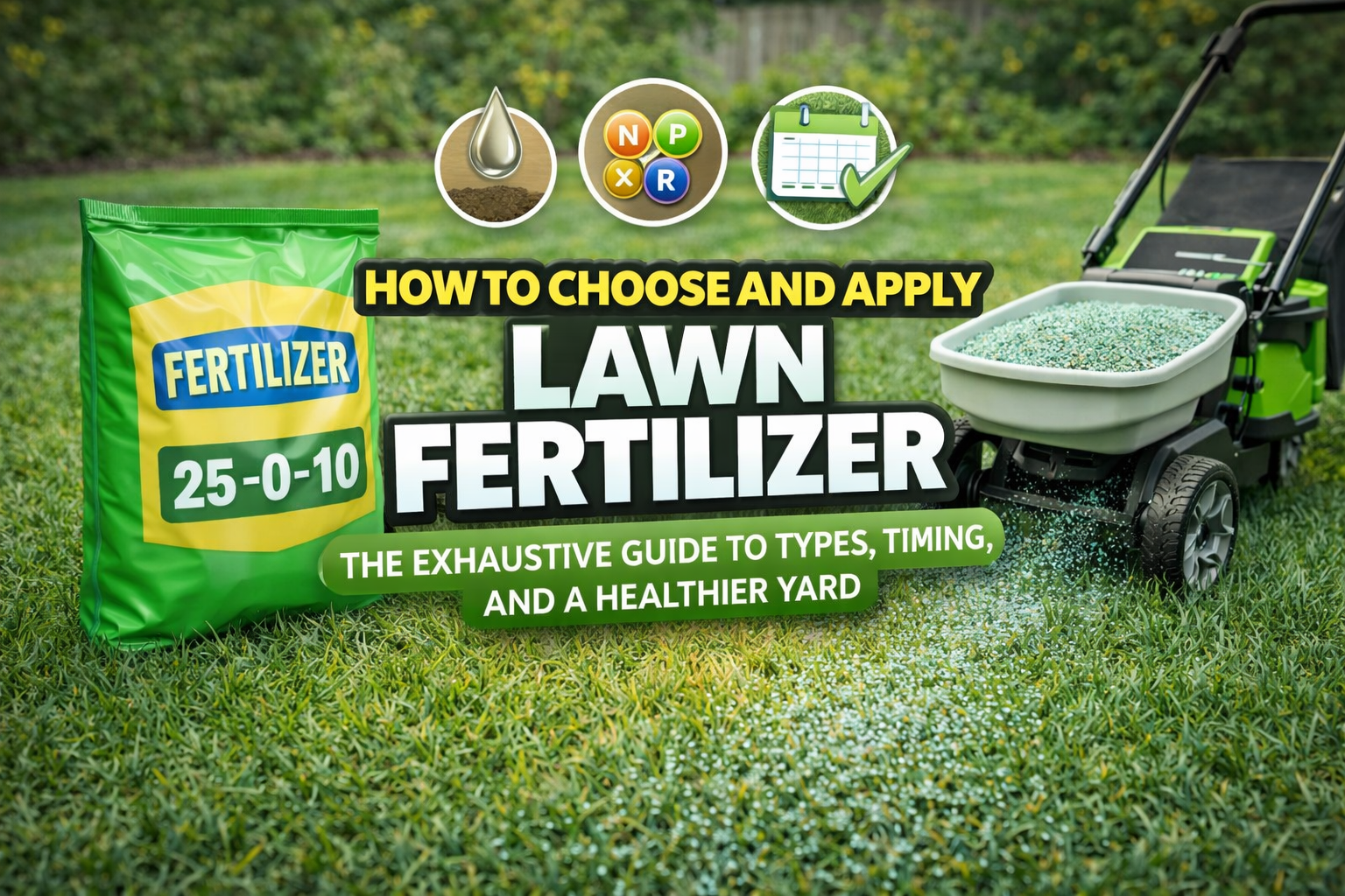 How to Choose and Apply Lawn Fertilizer: The Exhaustive Guide to Types, Timing, and a Healthier Yard