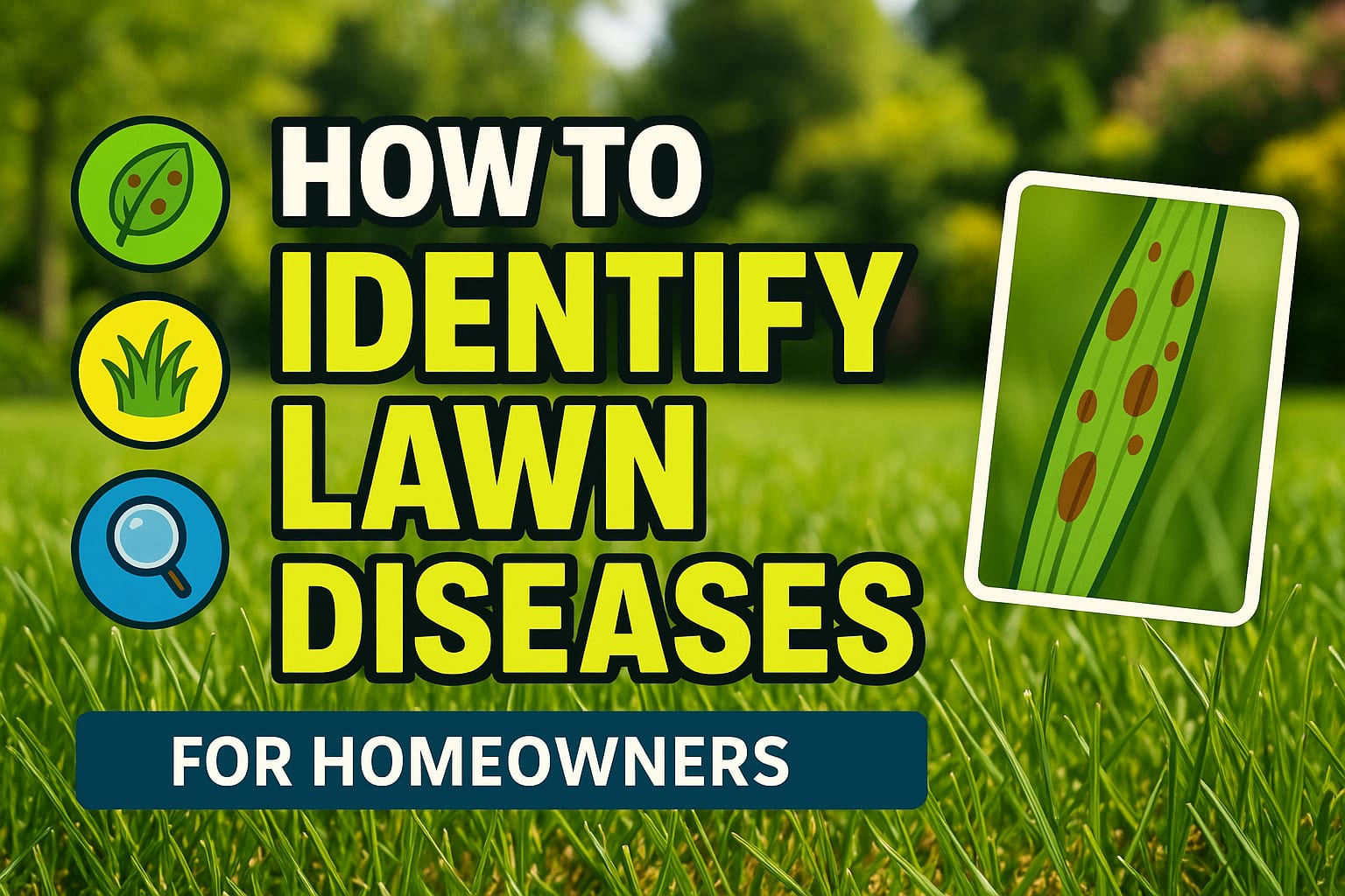 How To Identify Lawn Diseases - lawn care blog header image