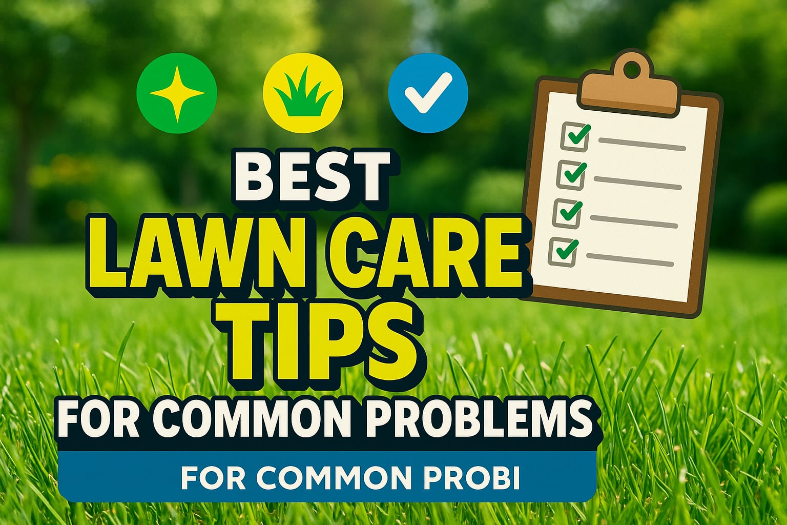 Best Lawn Care Tips For Common Problems - lawn care blog header image