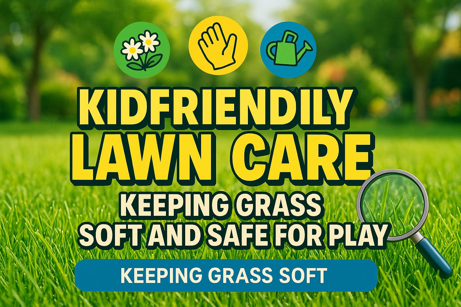 Kid-Friendly Lawn Care: Keeping Grass Soft and Safe for Play - lawn care blog header image