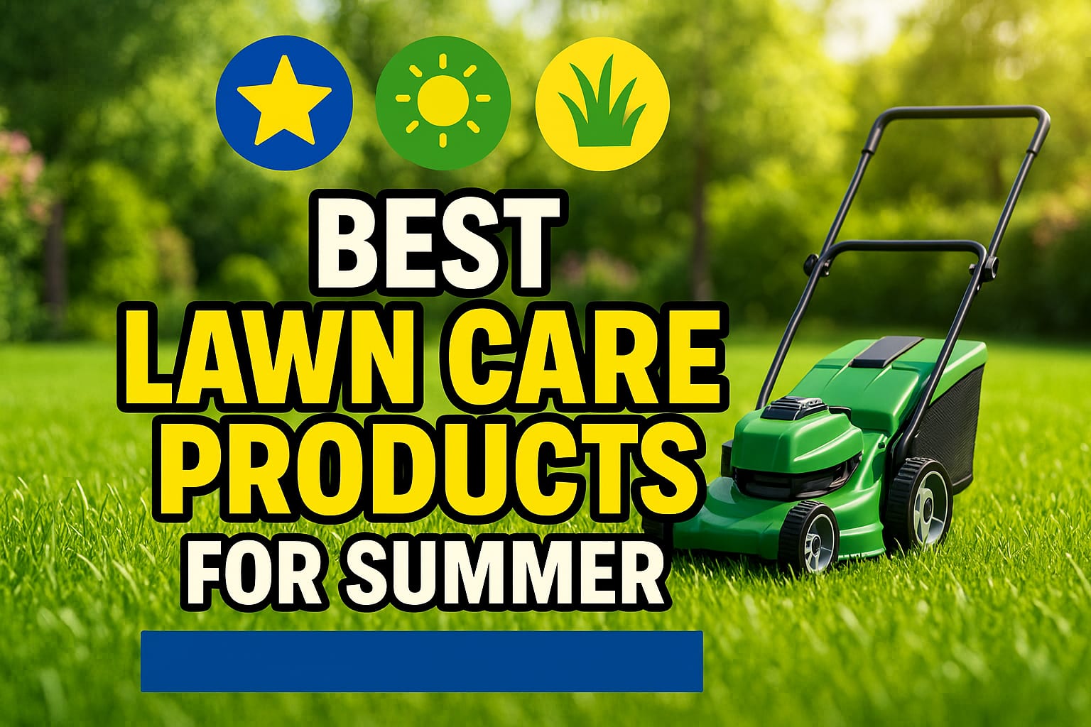 Best Lawn Care Products For Summer - lawn care blog header image