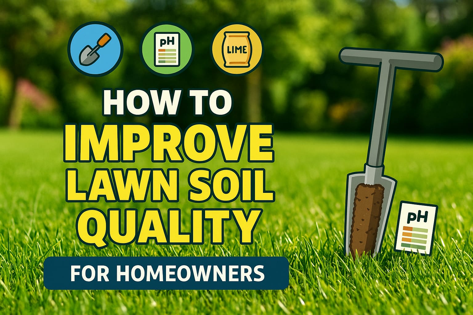 How To Improve Lawn Soil Quality - lawn care blog header image