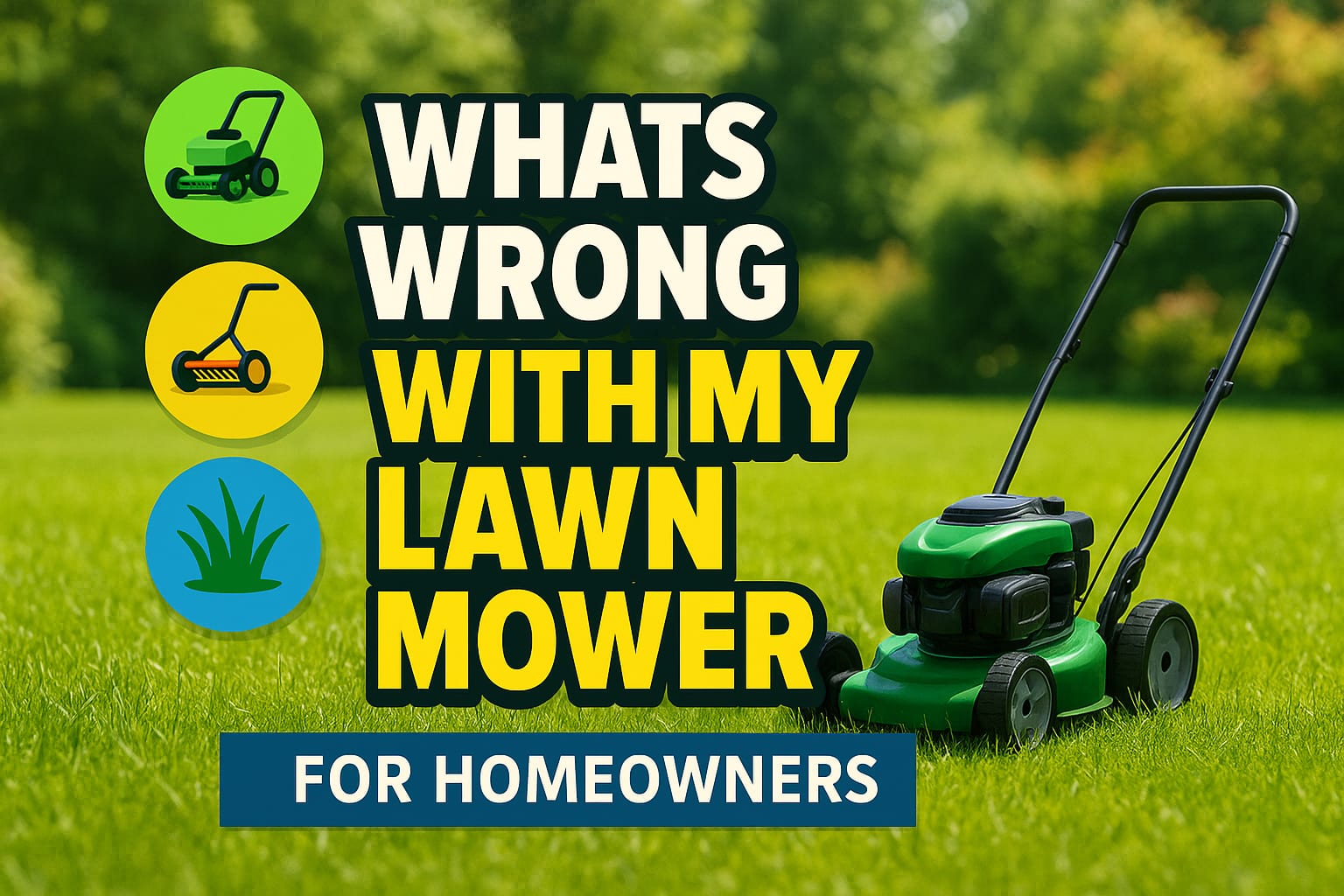 What'S Wrong With My Lawn Mower - lawn care blog header image
