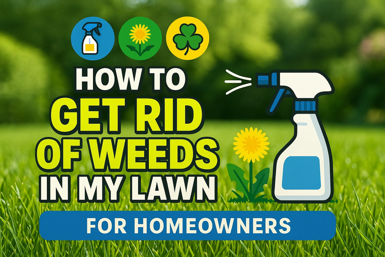 How To Get Rid Of Weeds In My Lawn - lawn care blog header image