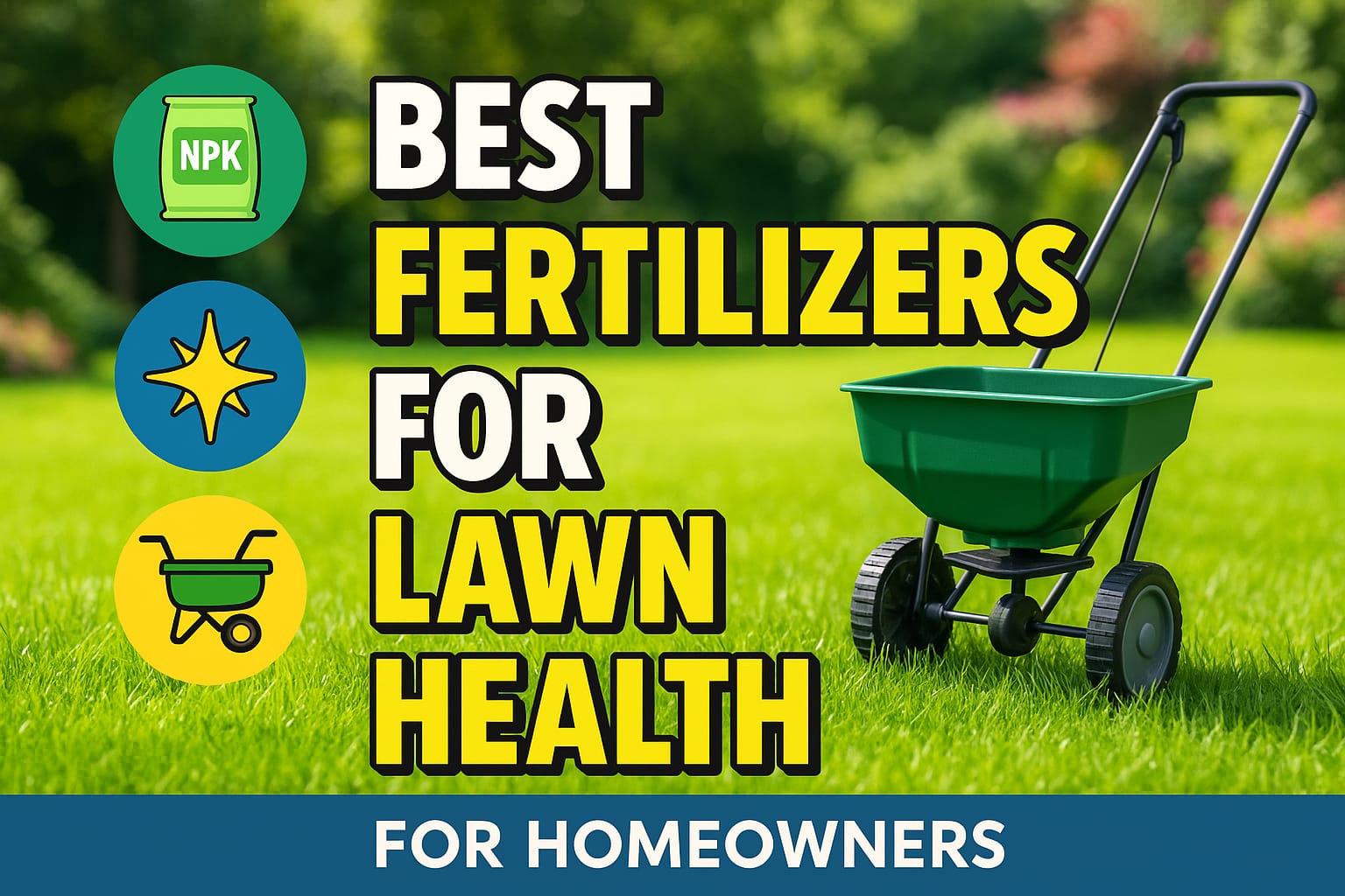 Best Fertilizers For Lawn Health - lawn care blog header image