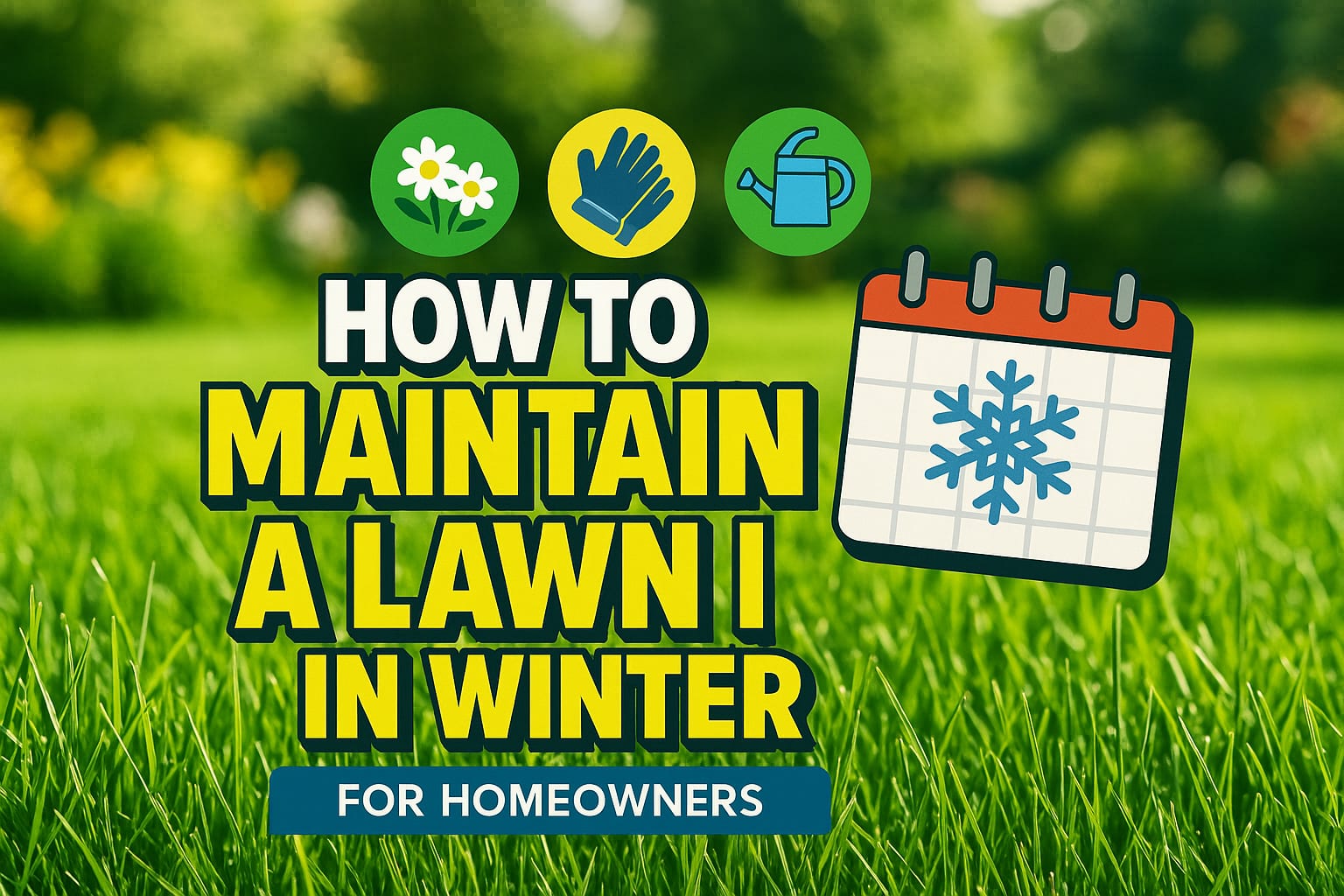 How To Maintain A Lawn In Winter - lawn care blog header image