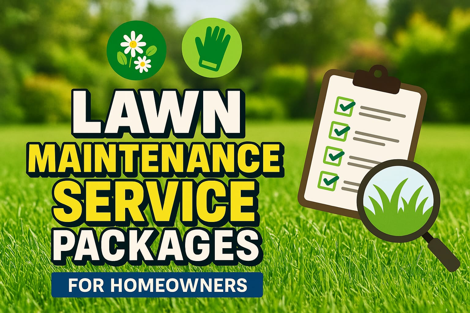 Lawn Maintenance Service Packages - lawn care blog header image