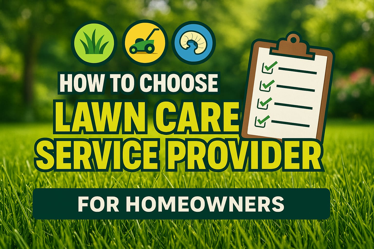 How to Choose a Lawn Care Service Provider - lawn care blog header image