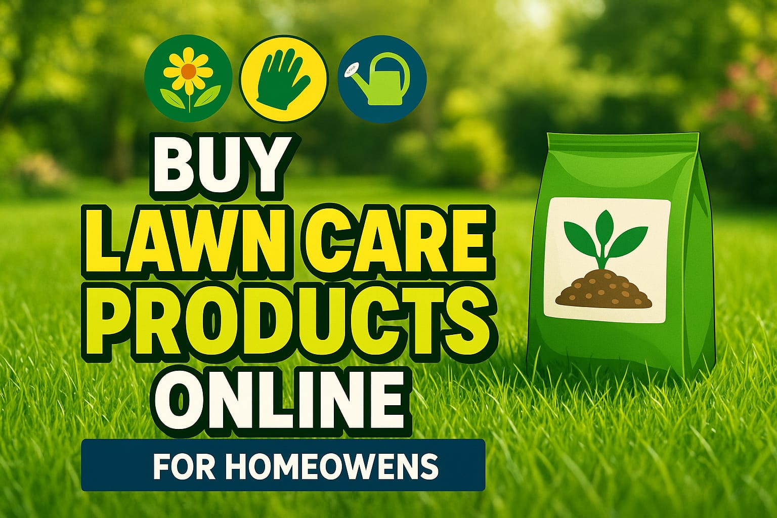 Buy Lawn Care Products Online - lawn care blog header image